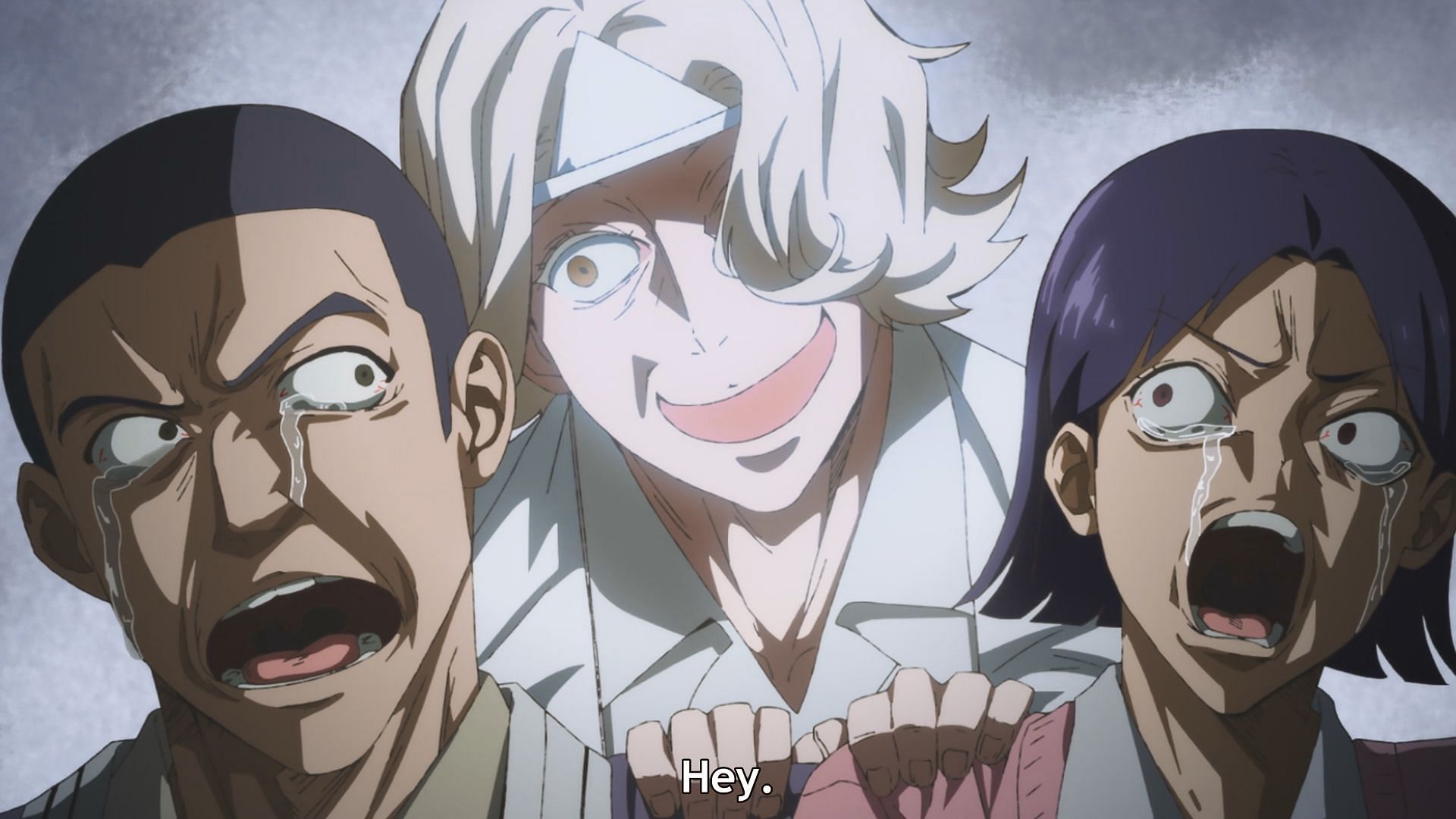 Reijiro scares the Yamada couple (Image via 100studio)